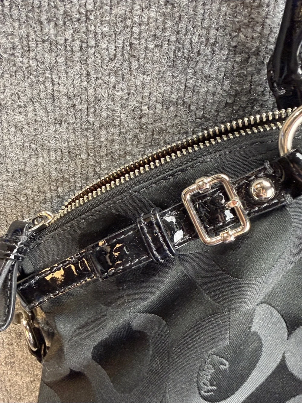 Coach Madison Lindsey Op Art Satchel  Bag with Removable Strap - NICE!
